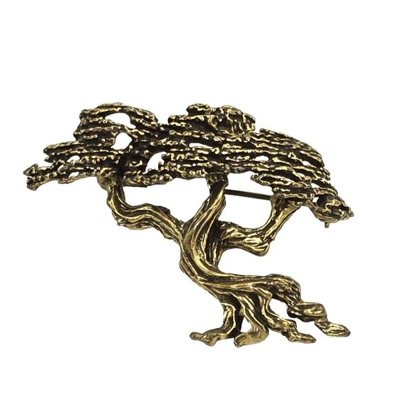 Vintage Zentall Monterey Cypress Bonsai Brooch - Picture 2 of 11